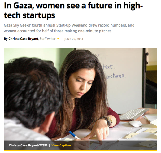 Christian Science Monitor Gaza women